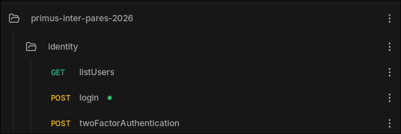 Login request tree location